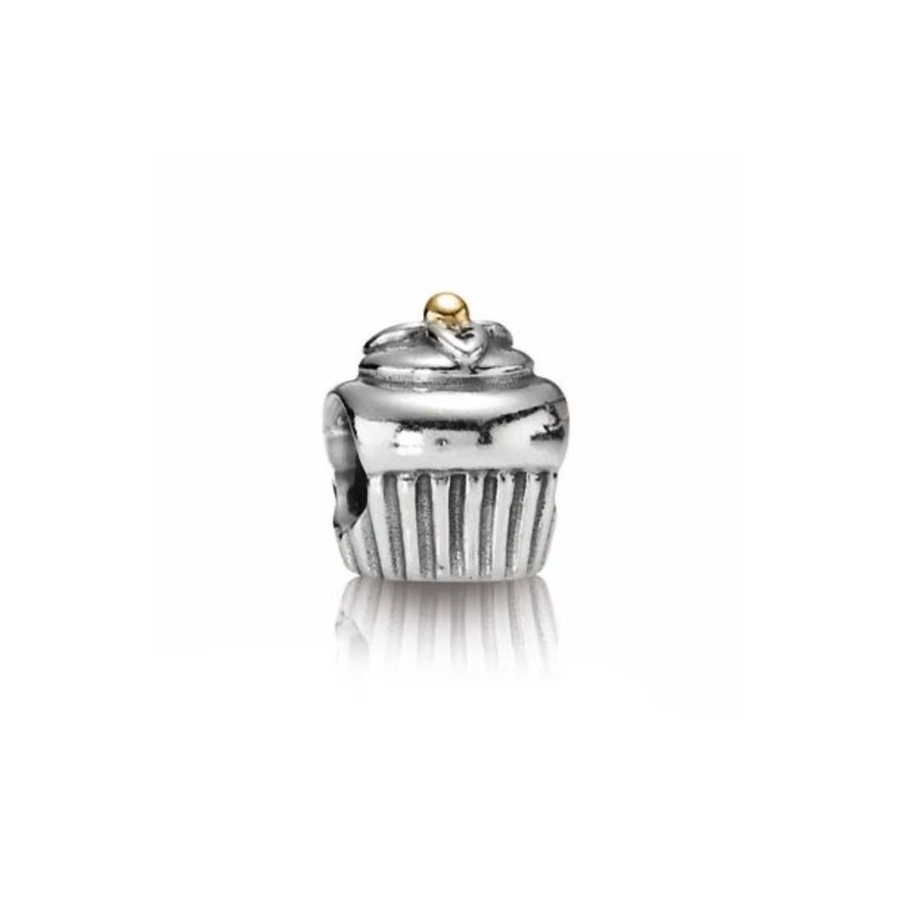 2/$35 Pandora two tone cupcake charm